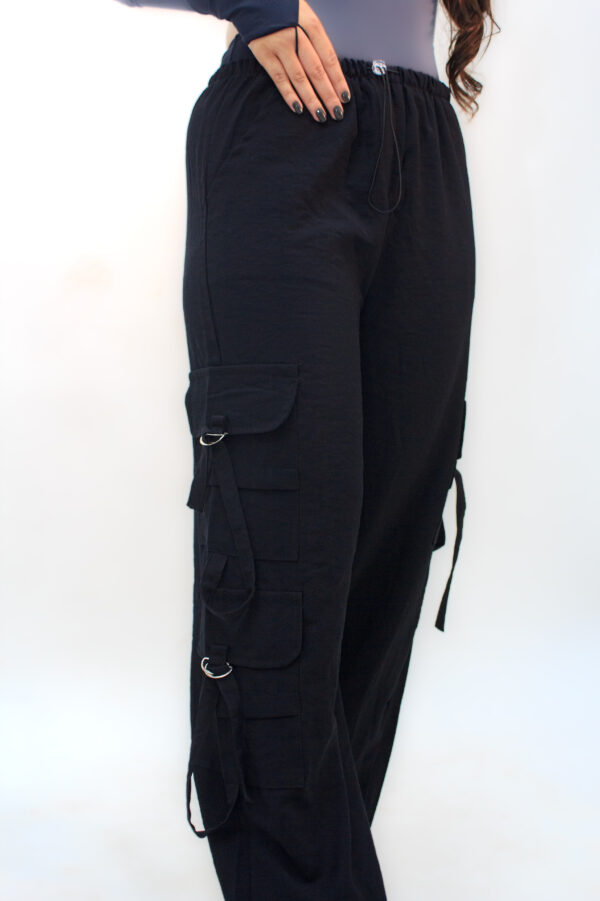 Calça Cargo Street Utility Preta – Tamanho Único - Image 3