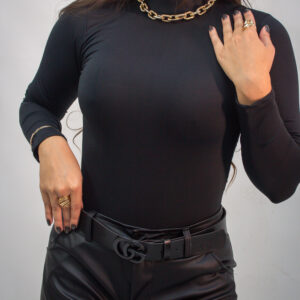 Body Elegance Gola Alta e Manga Longa
