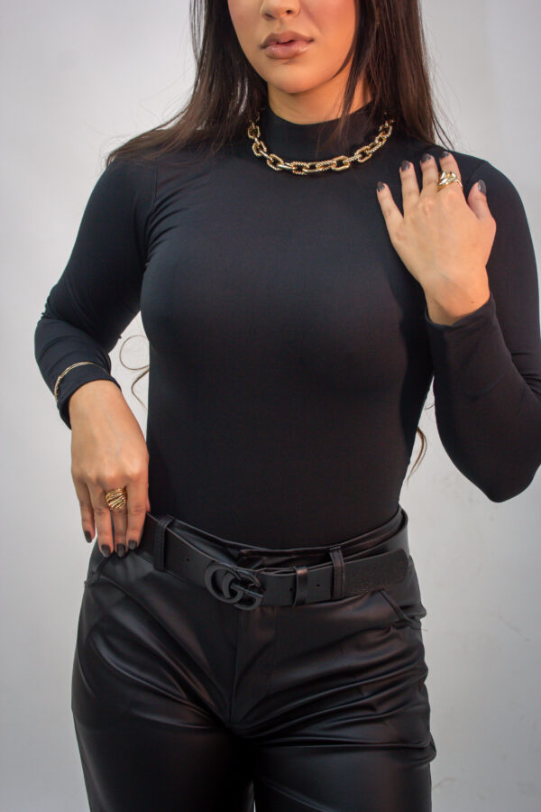 Body Elegance Gola Alta e Manga Longa